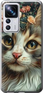 Чехол на Xiaomi 12T Pro Cats and flowers