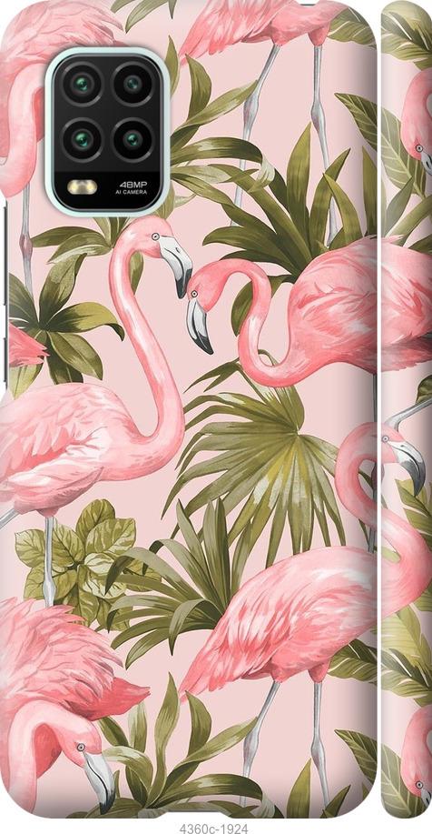 Чехол на Xiaomi Mi 10 Lite фламинго 2