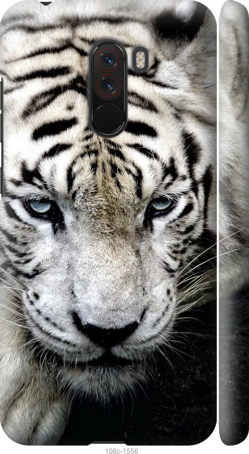 Чехол на Xiaomi Pocophone F1 Грустный белый тигр