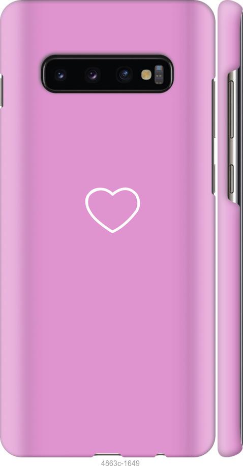 Чехол на Samsung Galaxy S10 Plus Сердце 2