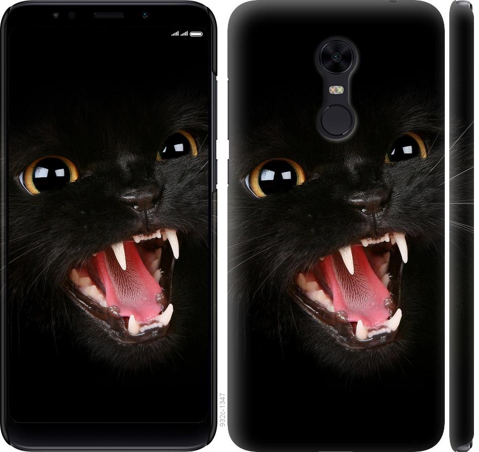 Чехол на Xiaomi Redmi 5 Plus Чёрная кошка
