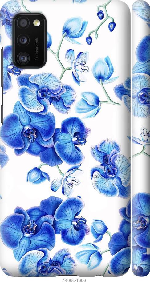 Чехол на Samsung Galaxy A41 A415F Голубые орхидеи