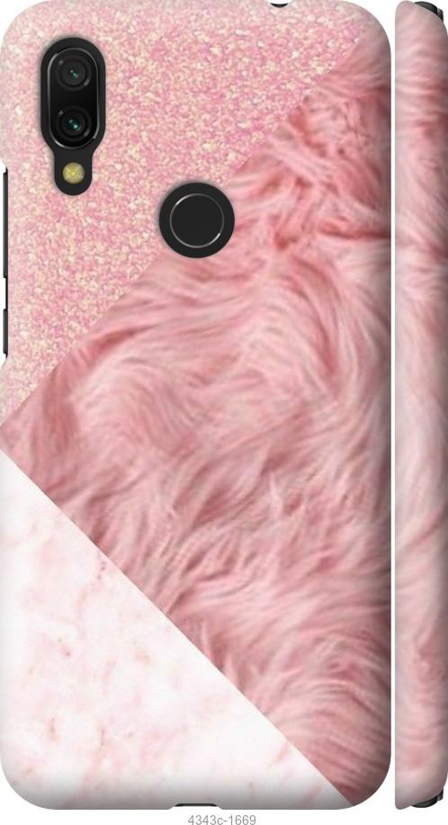 Чехол на Xiaomi Redmi 7 Розовые текстуры
