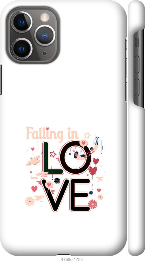 Чехол на iPhone 11 Pro falling in love