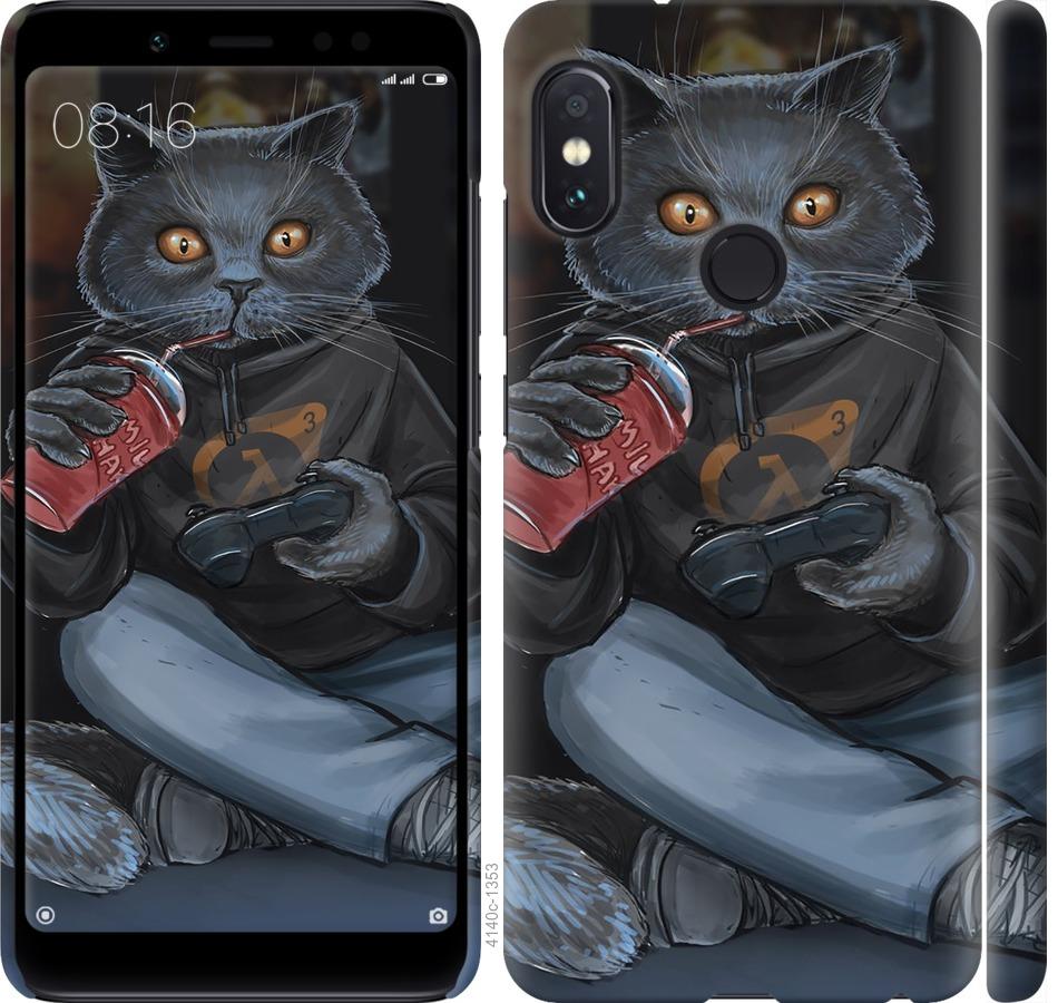 Чехол на Xiaomi Redmi Note 5 Pro gamer cat
