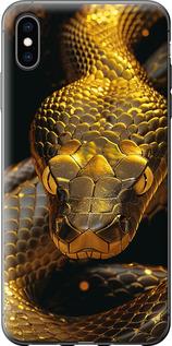 Чехол на iPhone XS Max Golden snake