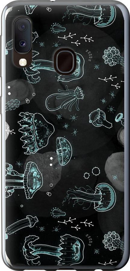Чехол на Samsung Galaxy A20e A202F Медузы