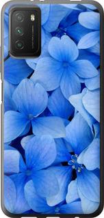 Чехол на Xiaomi Poco M3 Синие цветы