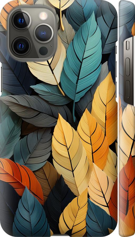 Чехол на iPhone 12 Pro Max Кольорове листя