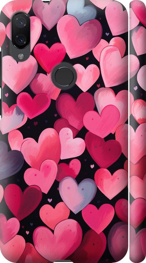 Чехол на Xiaomi Mi Play Сердечки 4