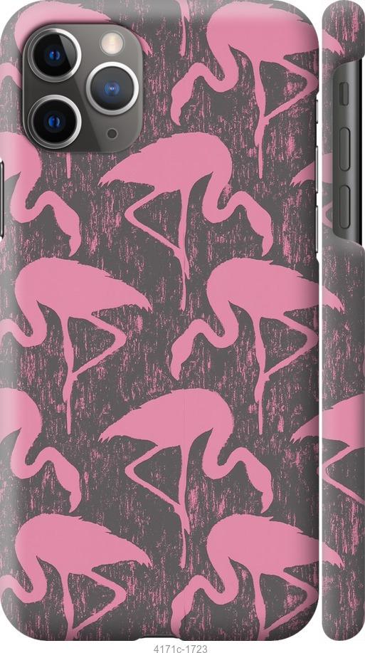 Чехол на iPhone 11 Pro Max Vintage-Flamingos