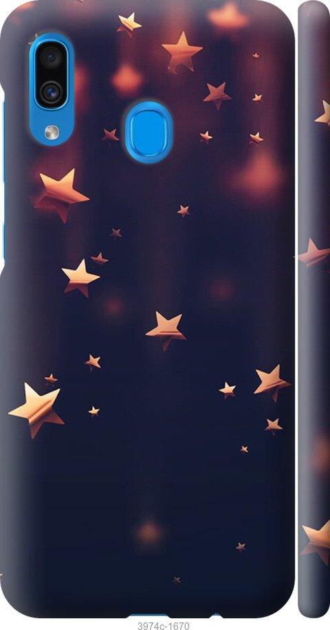 Чехол на Samsung Galaxy A20 2019 A205F Падающие звезды