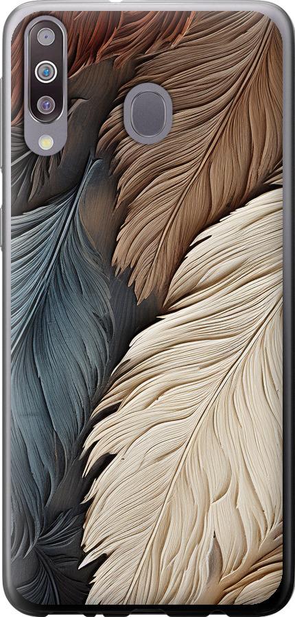 Чехол на Samsung Galaxy M30 Листья в стиле бохо