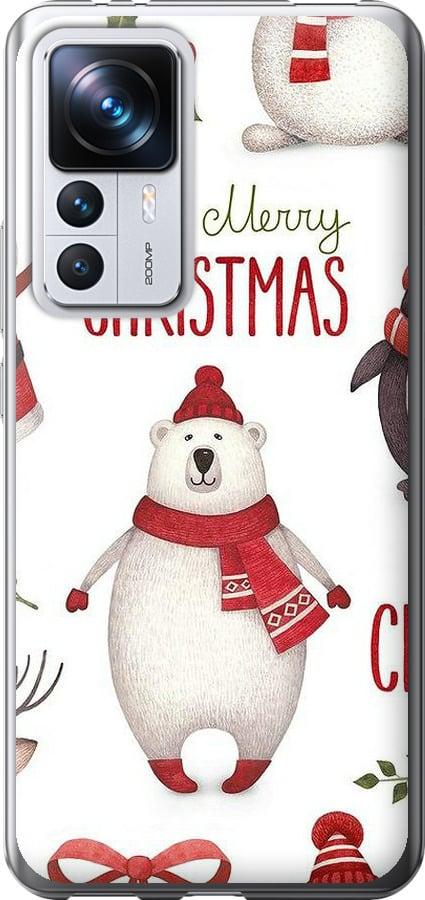 Чехол на Xiaomi 12T Pro Merry Christmas