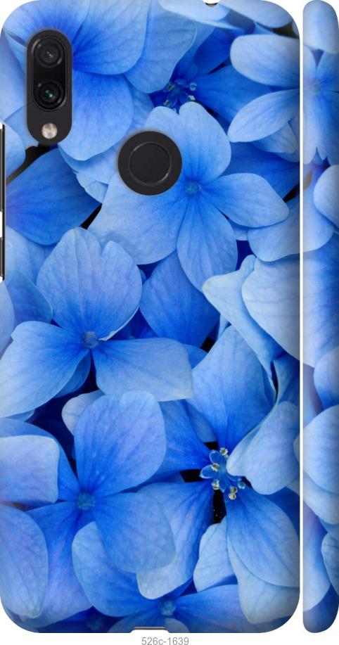 Чехол на Xiaomi Redmi Note 7 Синие цветы