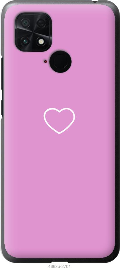 Чехол на Xiaomi Poco C40 Сердце 2
