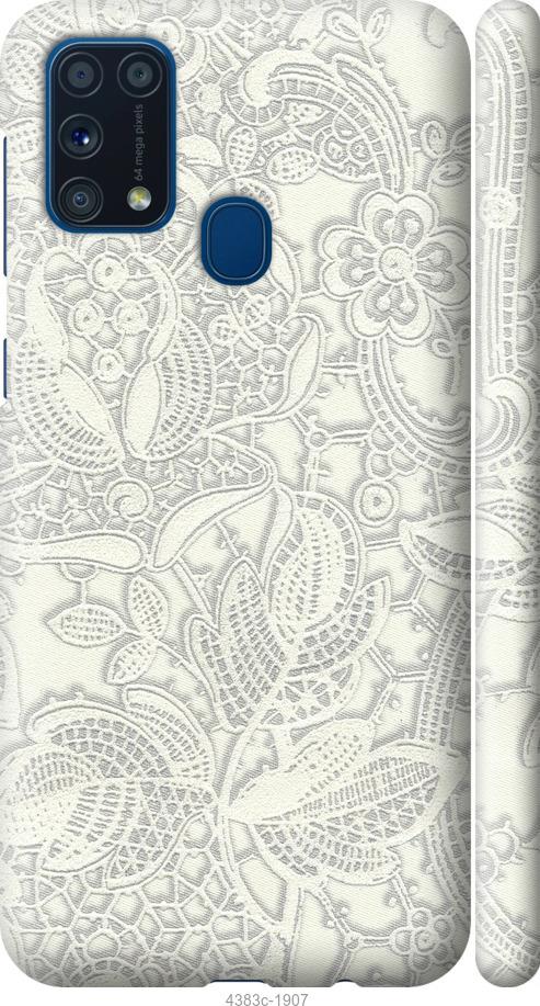 Чехол на Samsung Galaxy M31 M315F Белое кружево