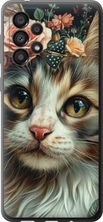 Чехол на Samsung Galaxy A33 5G A336B Cats and flowers