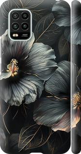 Чехол на Xiaomi Mi 10 Lite Черные цветы