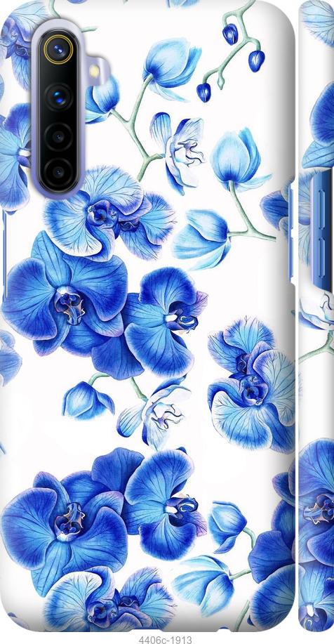 Чехол на Realme 6 Голубые орхидеи