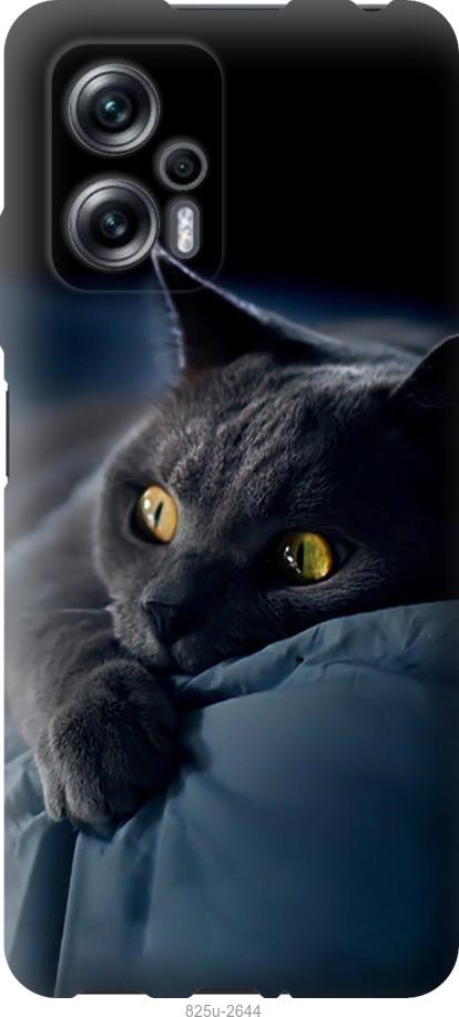 Чехол на Xiaomi Redmi Note 11T Pro Дымчатый кот