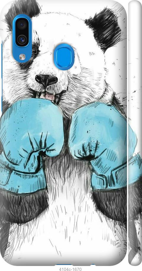 Чехол на Samsung Galaxy A20 2019 A205F Панда-боксер
