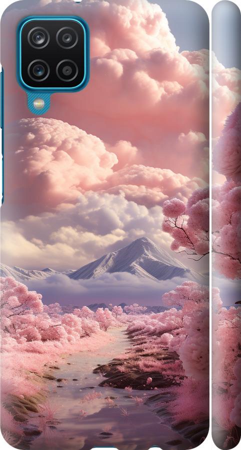 Чехол на Samsung Galaxy A12 A125F Розовые облака