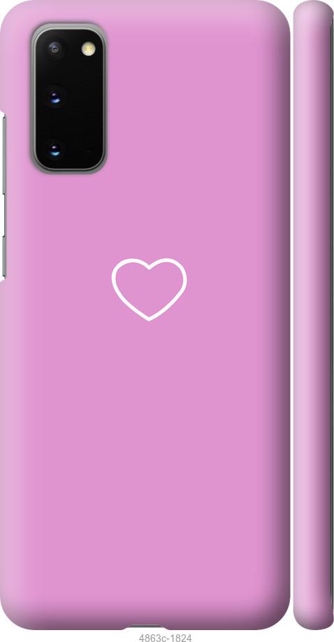 Чехол на Samsung Galaxy S20 Сердце 2