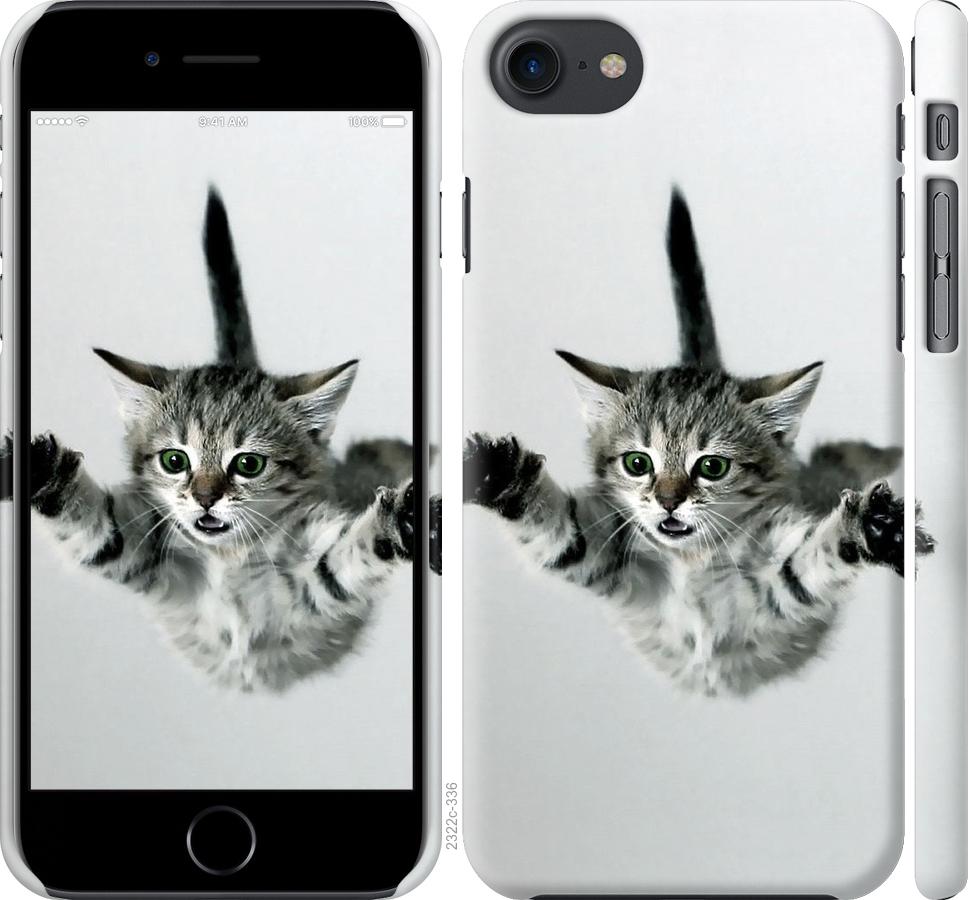 Чехол на iPhone 7 Летящий котёнок
