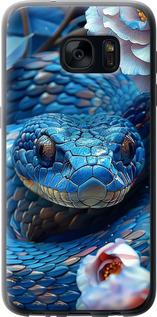 Чехол на Samsung Galaxy S7 G930F Blue Snake