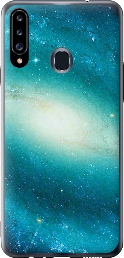 Чехол на Samsung Galaxy A20s A207F Голубая галактика