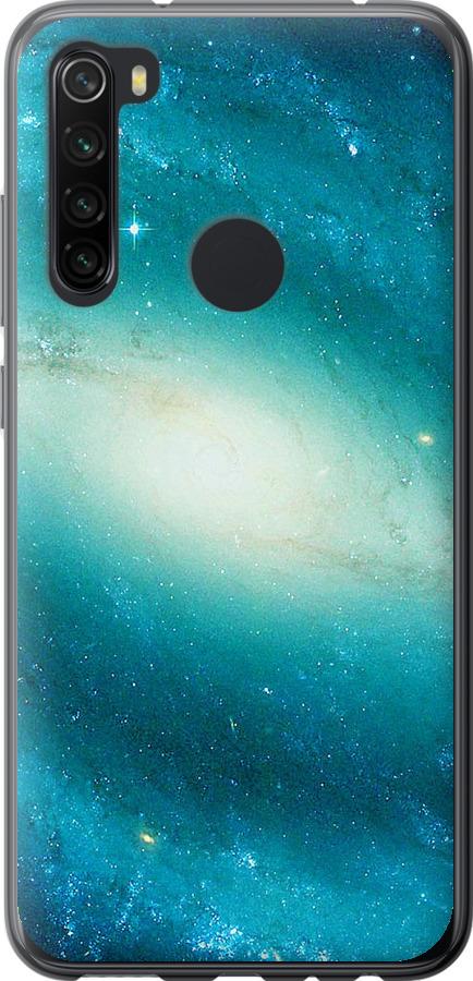 Чехол на Xiaomi Redmi Note 8 Голубая галактика
