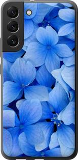 Чехол на Samsung Galaxy S22 Plus Синие цветы