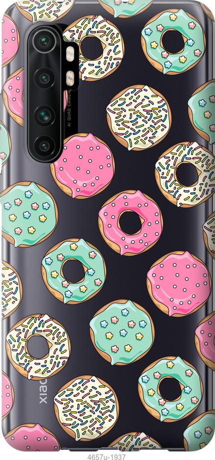 Чехол на Xiaomi Mi Note 10 Lite Пончики 1