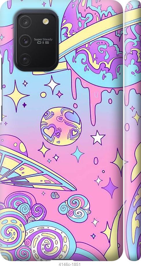 Чехол на Samsung Galaxy S10 Lite 2020 Розовая галактика