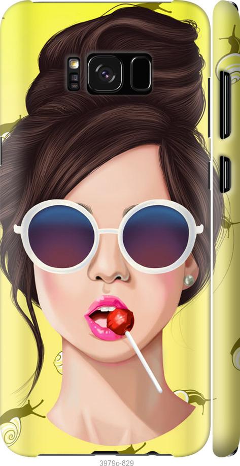 Чехол на Samsung Galaxy S8 Девушка с чупа-чупсом