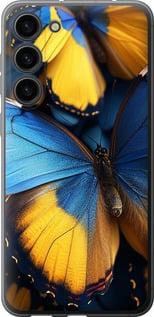 Чехол на Samsung Galaxy S23 Plus Желто-голубые бабочки