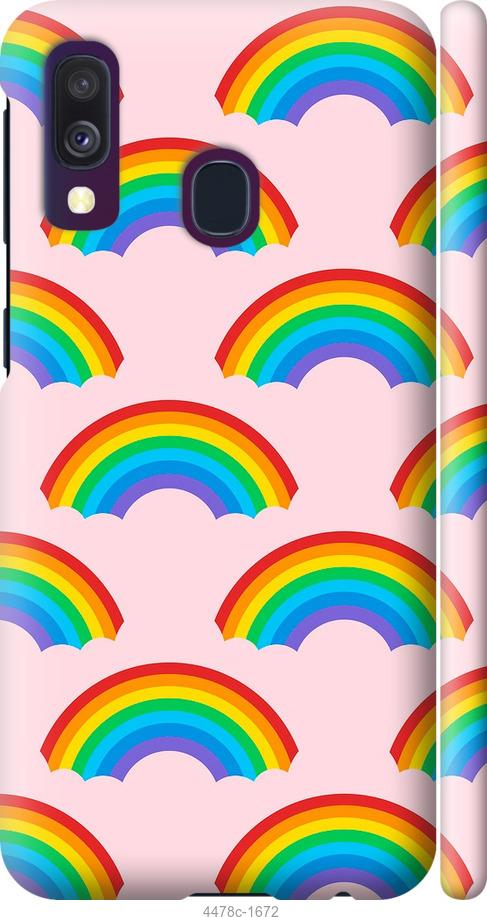Чехол на Samsung Galaxy A40 2019 A405F Rainbows