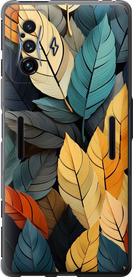 Чехол на Xiaomi Poco F4 GT Кольорове листя
