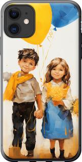Чехол на iPhone 11 Дети с шариками
