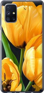 Чехол на Samsung Galaxy M51 M515F Желтые тюльпаны