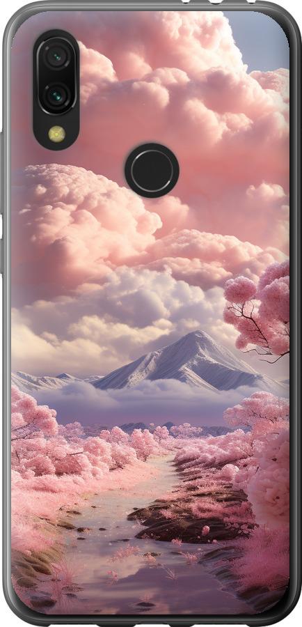 Чехол на Xiaomi Redmi 7 Розовые облака