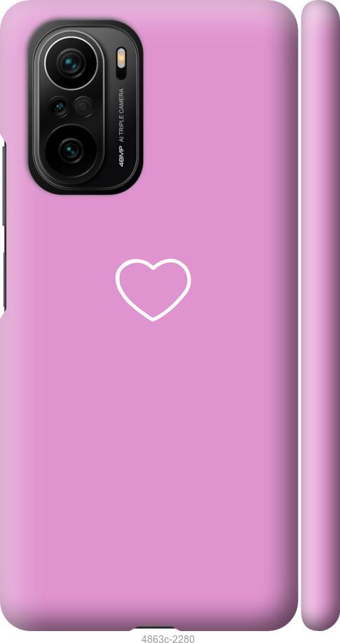 Чехол на Xiaomi Poco F3 Сердце 2