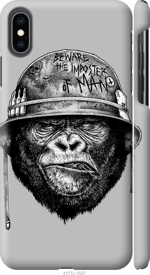 Чехол на iPhone XS Max military monkey