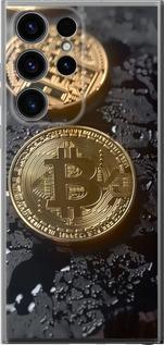 Чехол на Samsung Galaxy S24 Ultra Вулканический Bitcoin