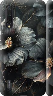 Чехол на Xiaomi Mi 9 Lite Черные цветы