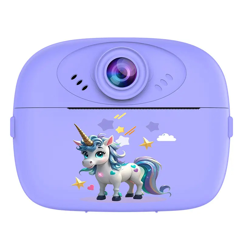 Детская фотокамера моментальной печати Animals (Purple)