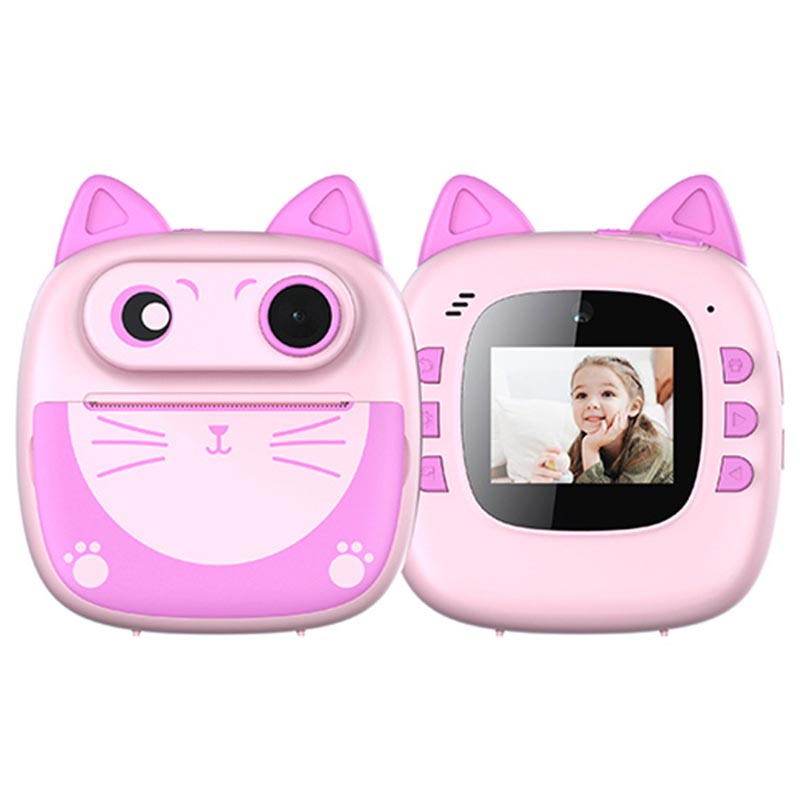 Детская фотокамера моментальной печати Cat D6 (Pink)
