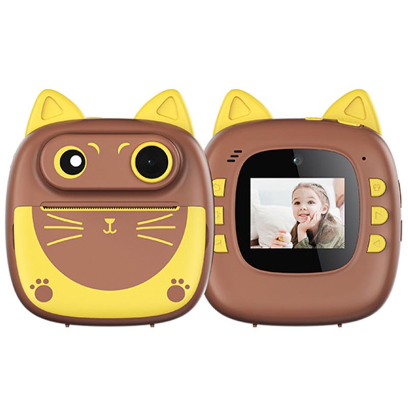 Детская фотокамера моментальной печати Cat D6 (Yellow)