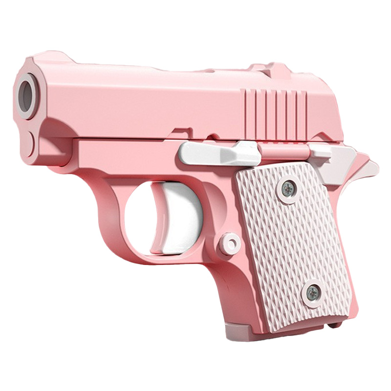 Дитячий іграшковий пістолет-антистрес (Pink / White)